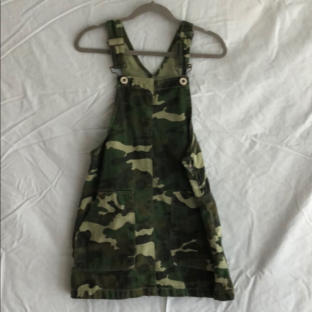 Zara girls camo Denim  Collection overall skirt
